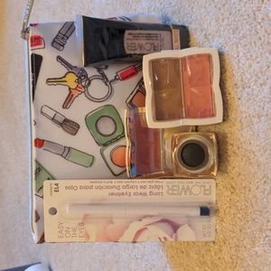 Flower Cosmetics makeup and Clinique bag set